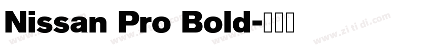 Nissan Pro Bold字体转换 Nissan Pro Bold字体转换